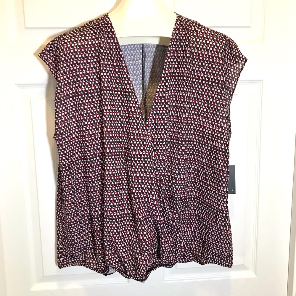 Eloquii Sleeveless Cross Front Top